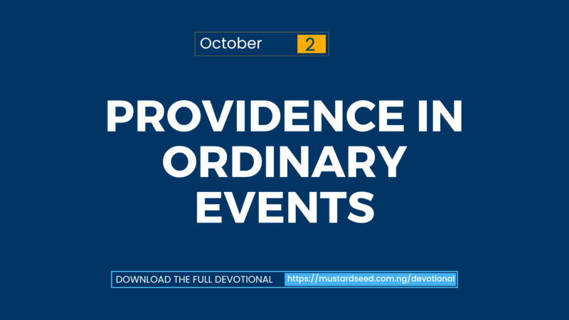 Providence in Ordinary Events