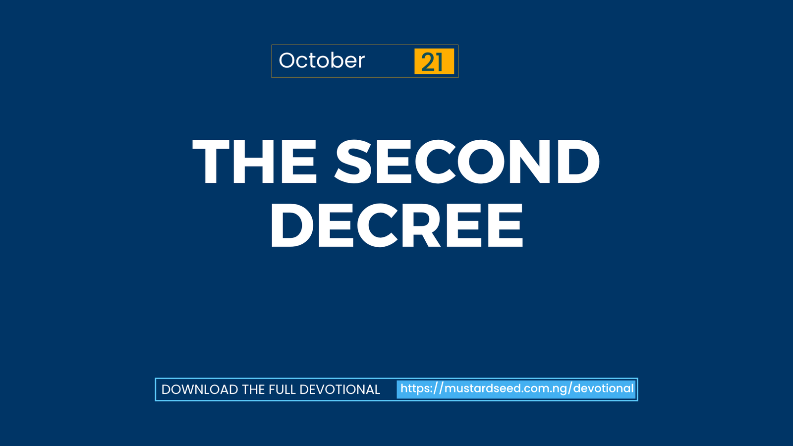 The Second Decree