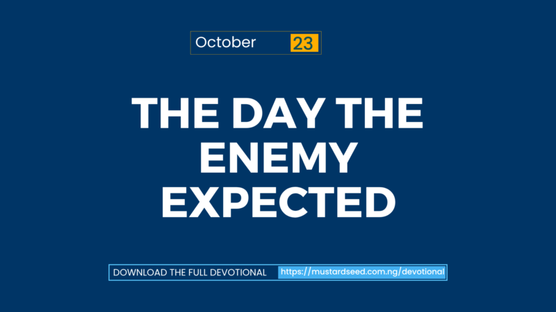 The Day the Enemy Expected