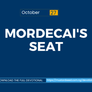 Mordecai’s Seat