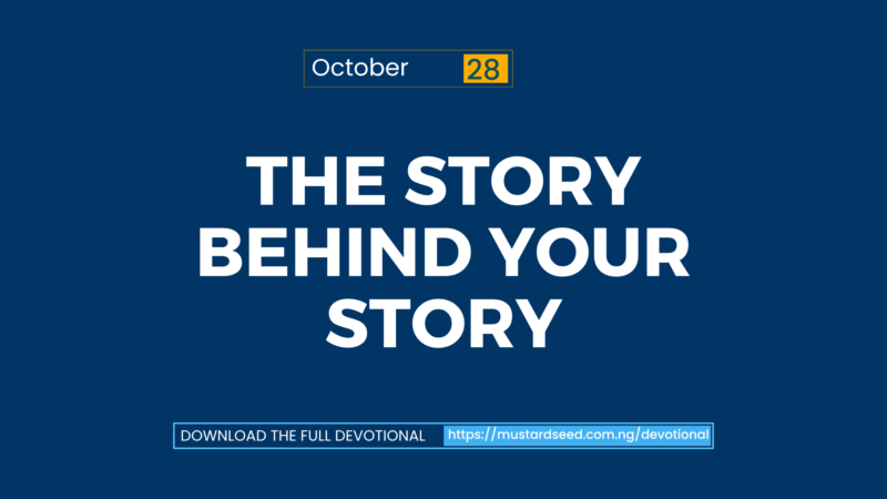 The Story Behind Your Story