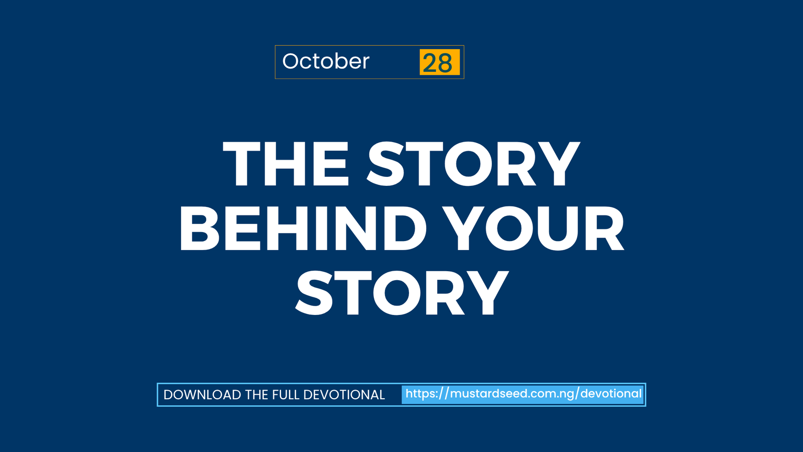 The Story Behind Your Story