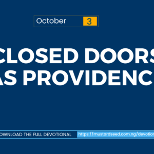 Closed Doors as Providence