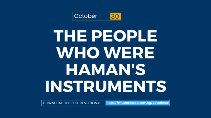 The People Who Were Haman’s Instruments