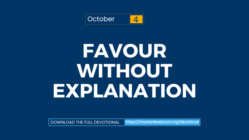 Favour Without Explanation