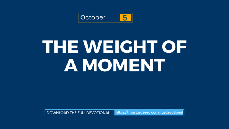 The Weight of a Moment