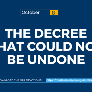 The Decree That Could Not Be Undone